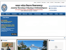 Tablet Screenshot of jnvchikkaballapura.org